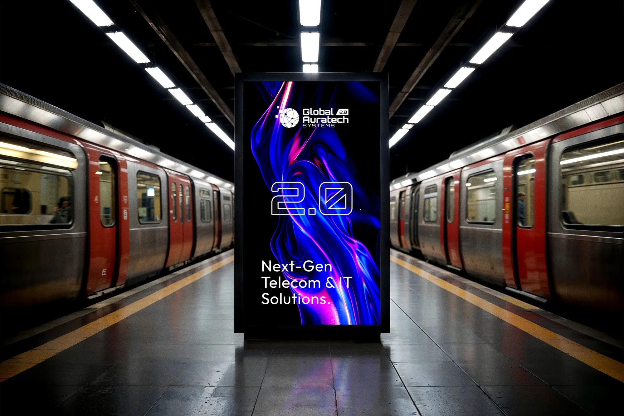 Global-auratech Train banner