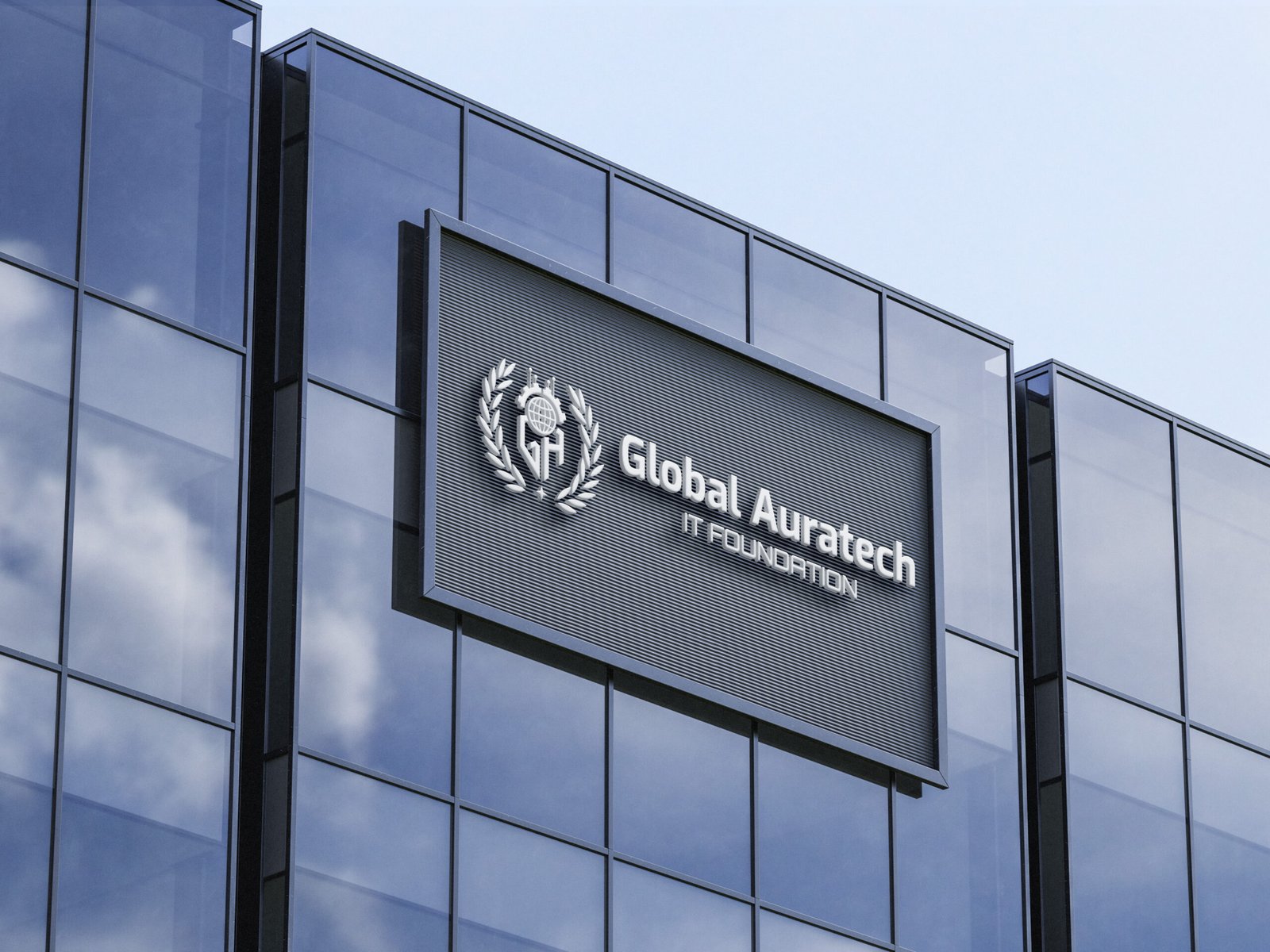 Global-auratech building logo