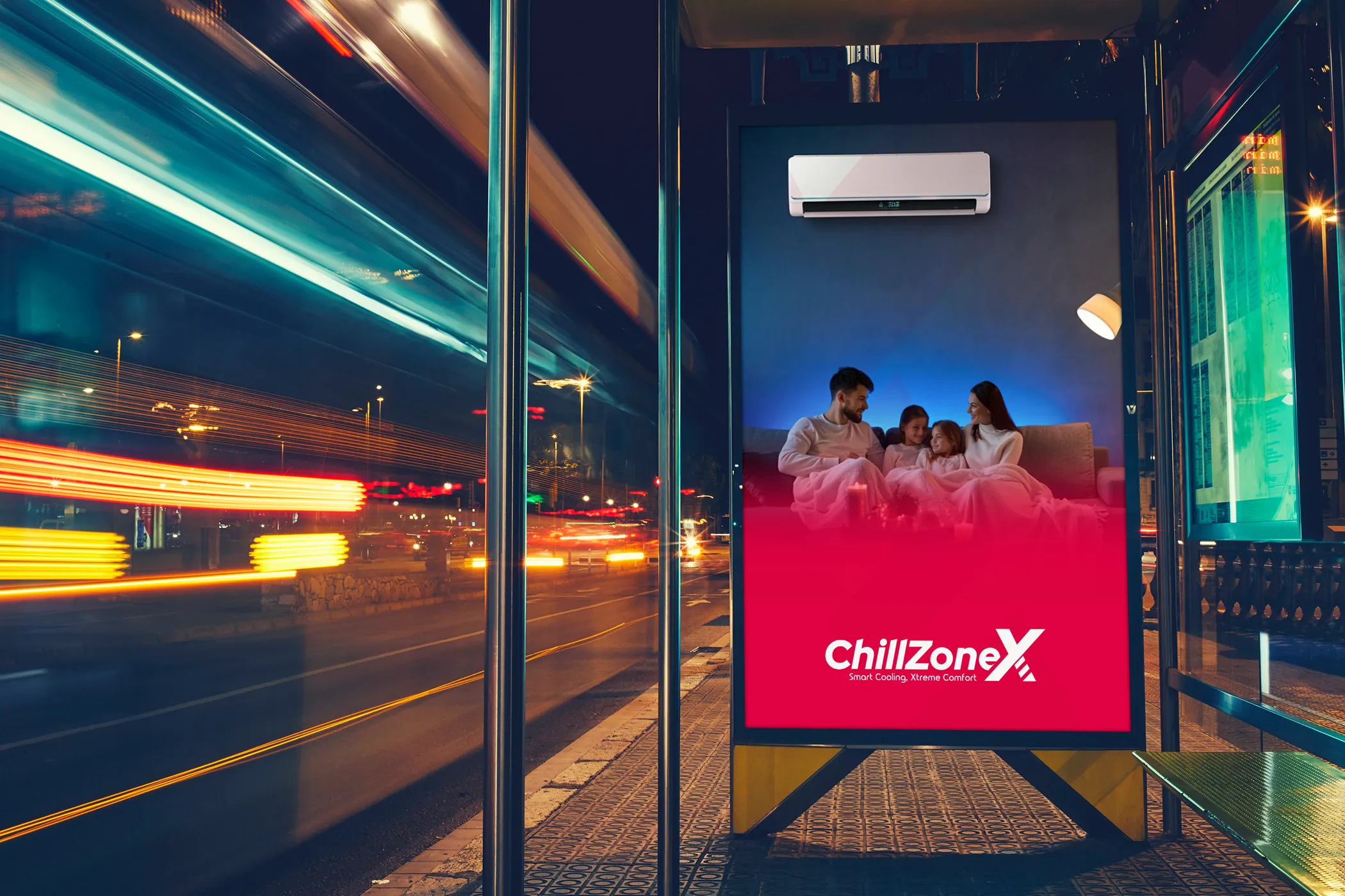 ChillzoneX Bus stop Board