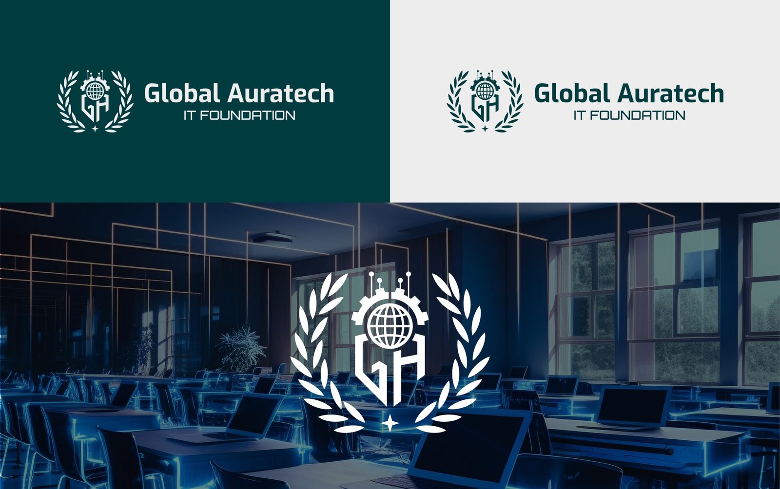 Global-auratech logos